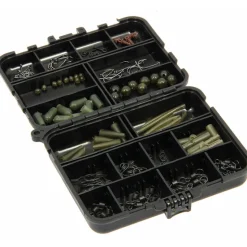 Angling Pursuits Carp Rig Accessory Box met 175 stuks end-tackle