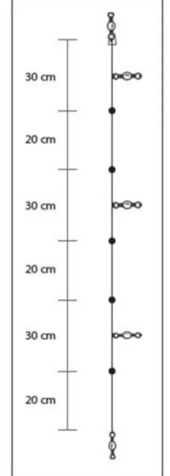 Asari Bajo Squid I Inktvis Onderlijn Fluorocarbon 150cm (0.30mm)