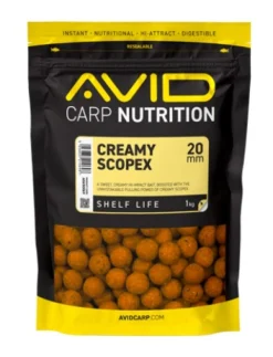 Avid Creamy Scopex Boilies (1kg)