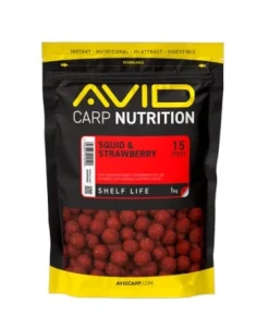 Avid Squid & Strawberry Boilies (1kg)