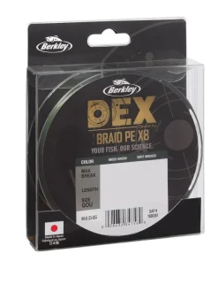 Berkley Dex X8 PE Gevlochten Lijn Moss Green (150m)