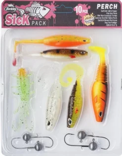 Berkley Sick Pack Perch Softbait Kit (10pcs)
