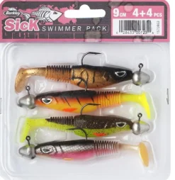 Berkley Sick Swimmer Pre-Rigged Shads 9cm (4 stuks)