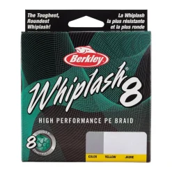 Berkley Whiplash 8 Gevlochten Lijn Yellow 150m
