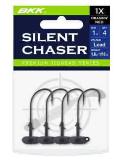 BKK Silent Chaser Draggin’ NED Loodkop #3/0 Black