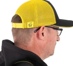 Black Cat Black And Yellow Trucker Cap