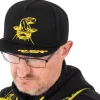 Black Cat Black Flat Peak Cap
