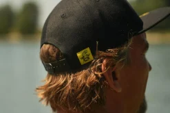 Black Cat Black Flat Peak Cap