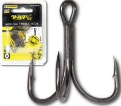 Black Cat Curved Point Treble Hook DG (5 stuks)