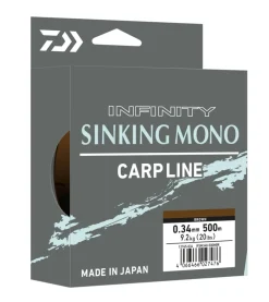 Daiwa Infinity Sinking Brown Nylon Vislijn