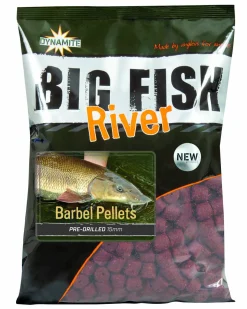 Dynamite Baits Big Fish River Barbel Pellets Pre-Drilled 1.8kg