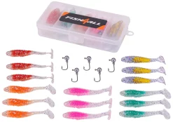 Fish4all Ghosty Softbait & Jighead Ultra Light Box (20pcs)