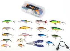 Fish4all Pike Hardlure Box + Leaders & Pliers (23pcs)