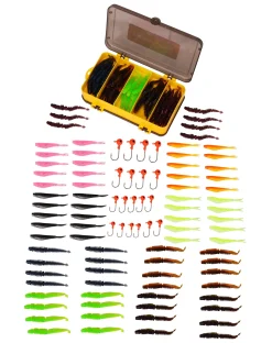 Fish4All Softbait Box Pin & V-Tail (100 Stuks)
