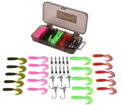 Fish4All Softbait Twister Kit 1 5.5cm (36 Stuks)