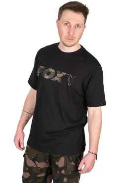 Fox Black Camo Logo T Shirt