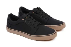 Fox Black Canvas Schoenen
