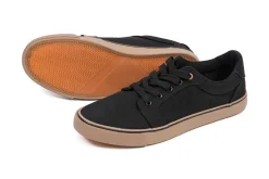 Fox Black Canvas Schoenen