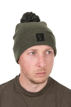 Fox Collection Bobble Hat Green/Black