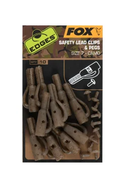 Fox Edges Camo Lead Clip + Pegs Maat 7 (10 stuks)