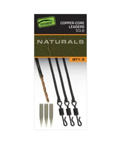 Fox Edges Naturals Copper-Core Leaders 50lb (22.7kg) (3pcs)