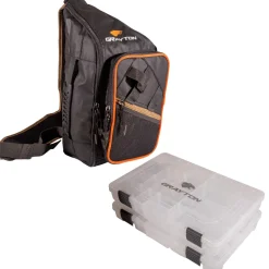 Grayton Tough Gear Single Strap Backpack (Incl. 2 Tackleboxen)