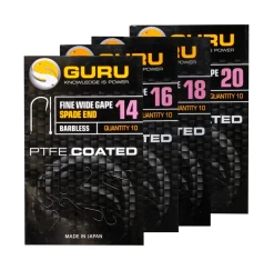 Guru Fine Wide Gape Witvis Haken Barbless (10 Stuks)