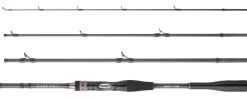 Hearty Rise Dark Soul Travel Baitcaster Hengel (4-Delig)