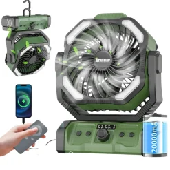 Holdcarp Rechargeable DoubleMotor Fan (Incl. Afstandsbediening)
