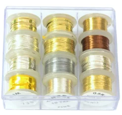 Koplo Fly Tying Tinsel Box (12 rolls)