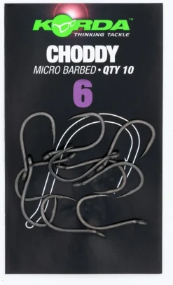 Korda Choddy Barbless Karperhaken (10 stuks)