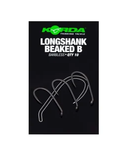 Korda Longshank Beaked Barbless Karperhaken (10 Stuks)