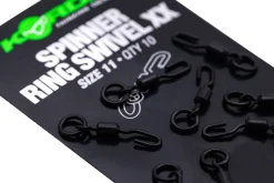 Korda Spinner Ring Swivel size 11, 10 stuks!