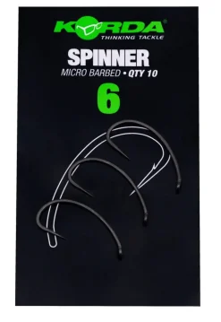 Korda Spinner Weerhaakloos Karper Haken (10 stuks)