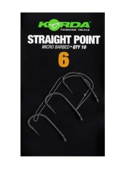 Korda Straight Point Barbed Karperhaken (10 Stuks)