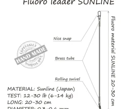 Life Orange Fluoro Leader, 2 stuks!