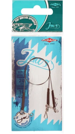 Mikado Jaws Titanium Leader, 2 stuks