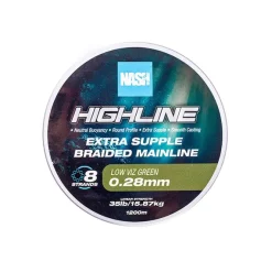 Nash TT Highline Floating Braid Green Gevlochten Lijn (1200m)
