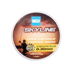 Nash TT Highline Mono UV Yellow Nylon Lijn (1000m)