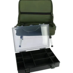NGT Box Case System met tacklebox en ingebouwde bivvytafel