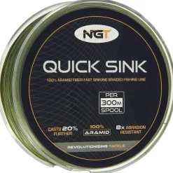 NGT 300M Quick Sink Braid Moss Green Gevlochten Lijn