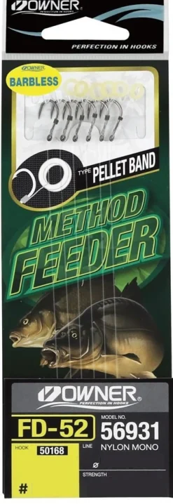 Owner 50168-FD52 Banded Onderlijnen Barbless (10cm) (6 stuks)