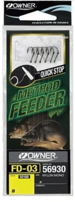 Owner 56930-FD03 QuickSt Feeder Onderlijnen (10cm) (6 stuks)