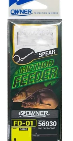 Owner 50188-FD01 Spear Feeder Onderlijnen (10cm) (6 stuks)