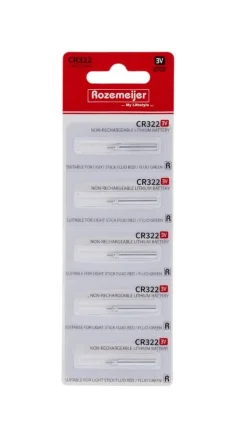 Rozemeijer CR322 Lithium Light Stick Battery Pack (5pcs) (niet oplaadbaar)