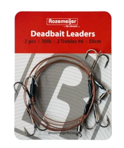 Rozemeijer Deadbait Leaders 2x Treble 50cm 30lb (2 Stuks)