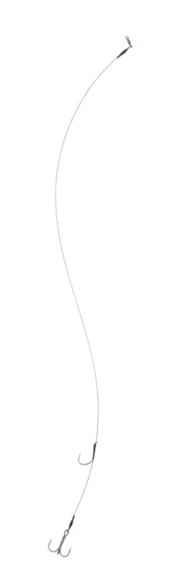 Rozemeijer Deadbait Leaders 1x Single + Treble 50cm 30lb (2 Stuks)