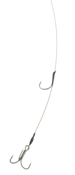 Rozemeijer Deadbait Leaders 1x Single + Treble 50cm 30lb (2 Stuks)