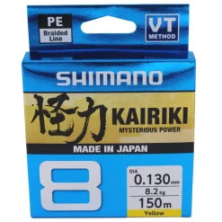 Shimano Kairiki 8 Braid 150m, Yellow
