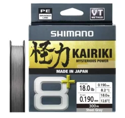Shimano Kairiki 8+ Grey Gevlochten Lijn 150m